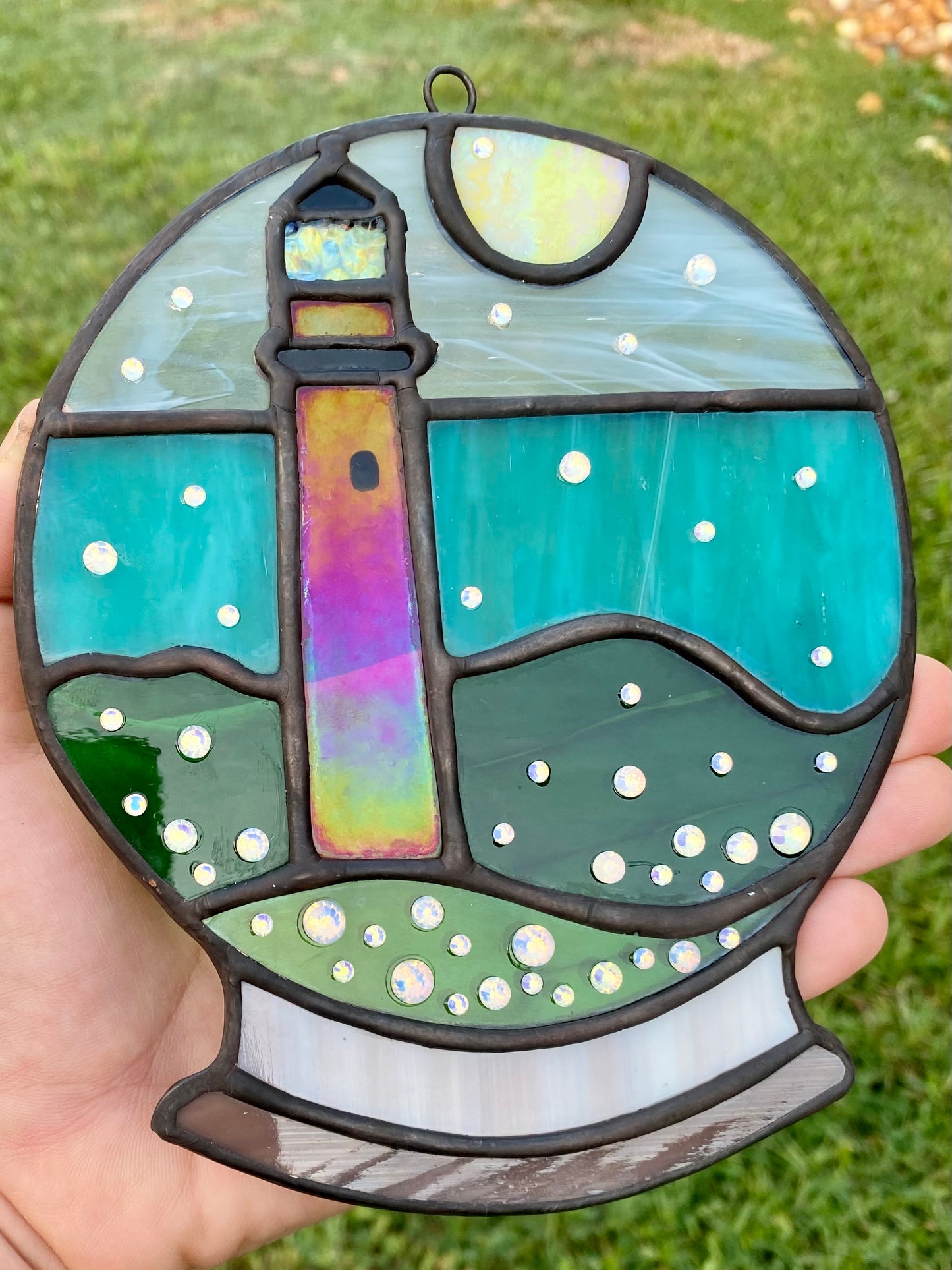Winter Large Holiday- Jupiter Lighthouse Snowglobe