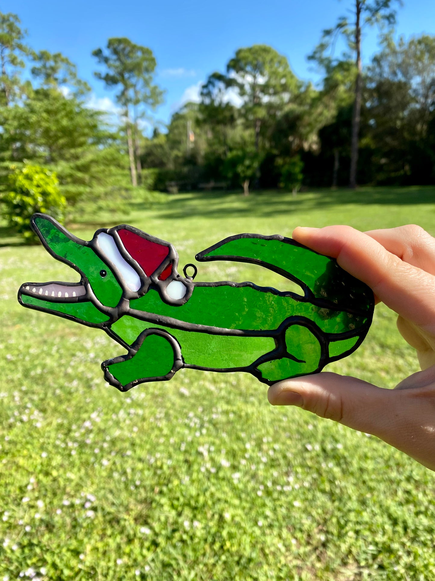 Winter Large Holiday- Merry Alligator