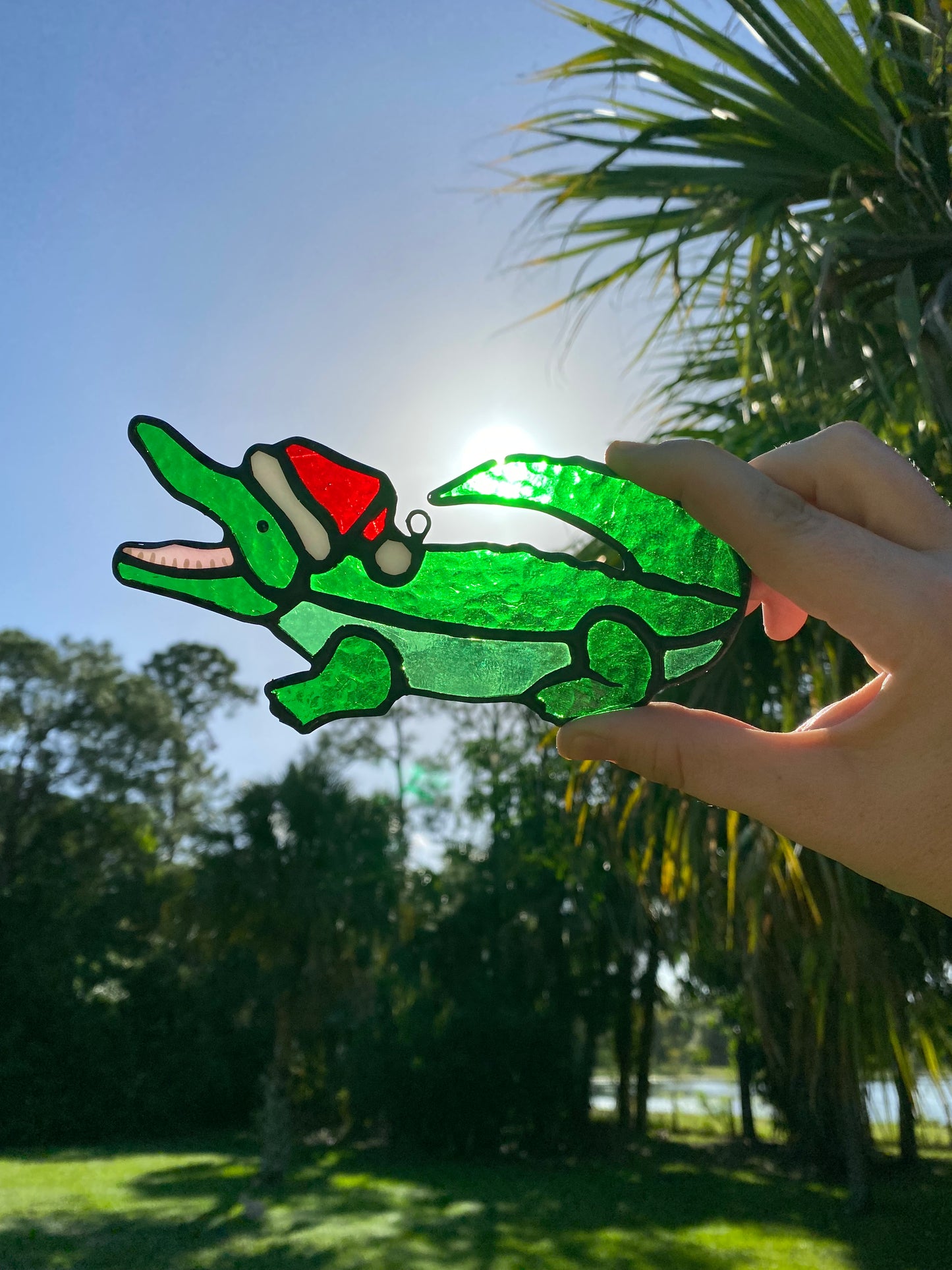 Winter Large Holiday- Merry Alligator