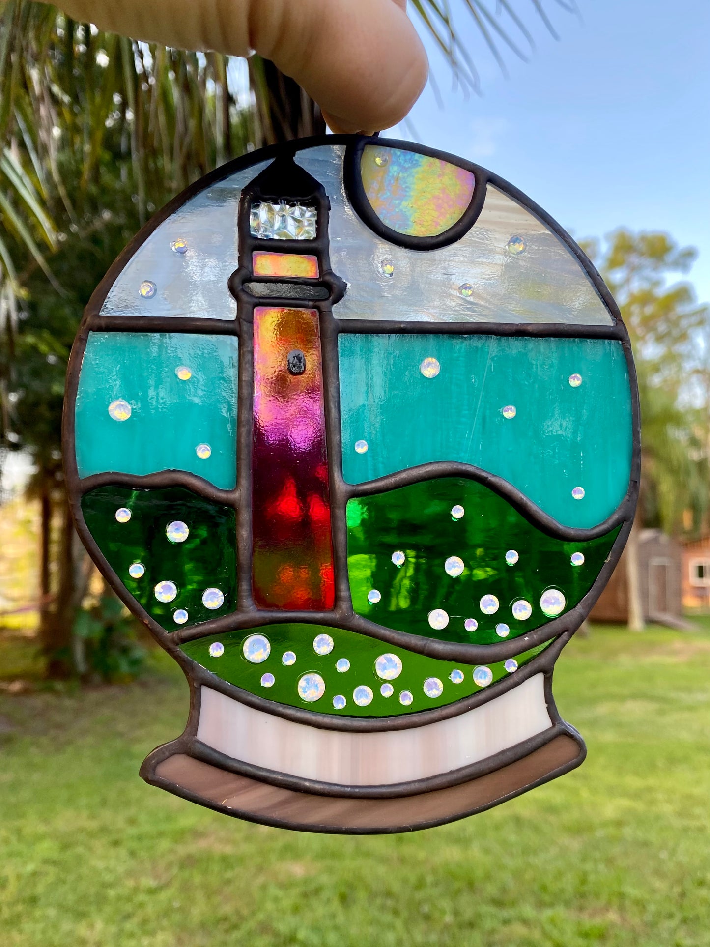 Winter Large Holiday- Jupiter Lighthouse Snowglobe