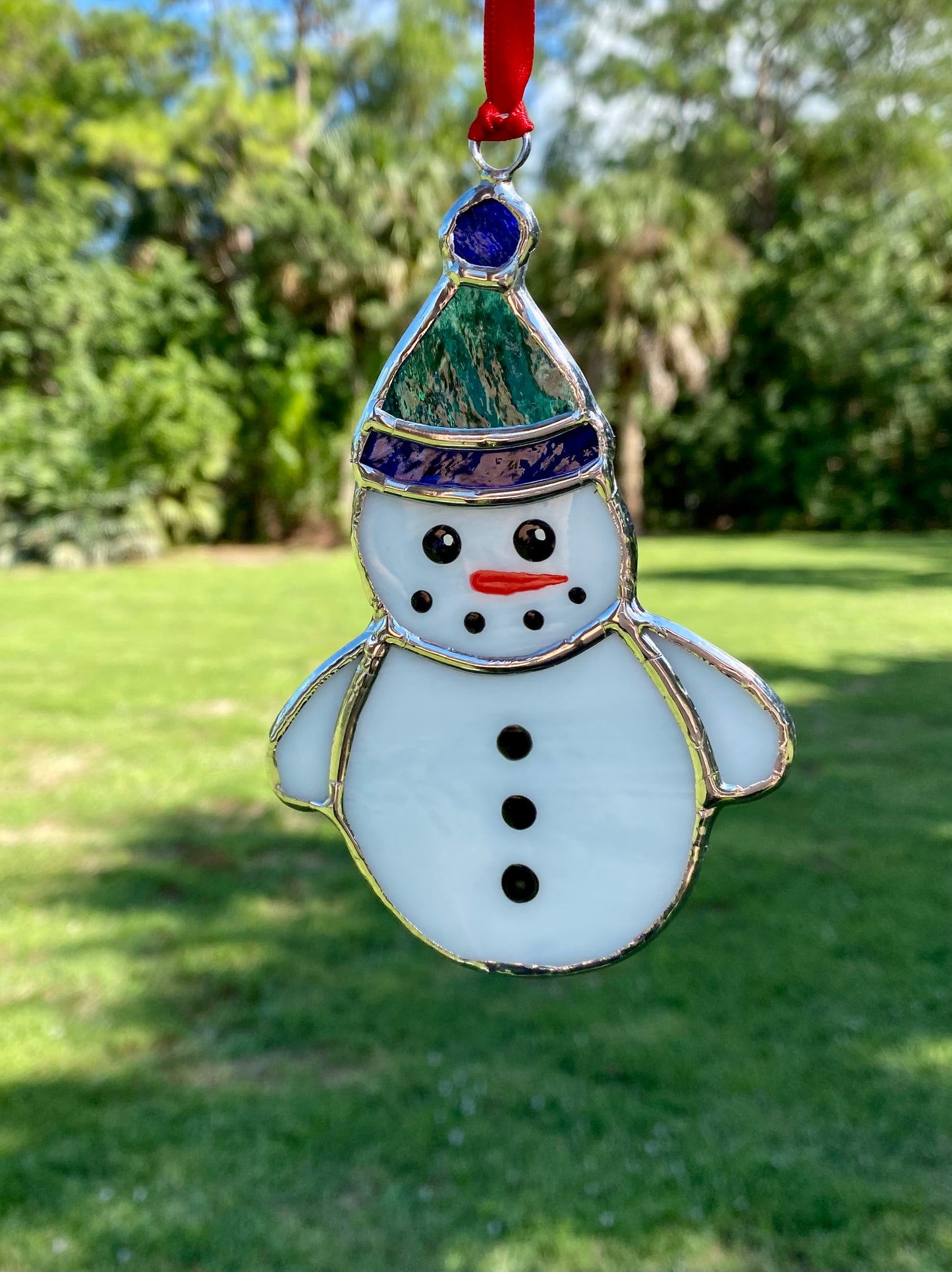 Winter Holiday Ornament- Happy Snowman