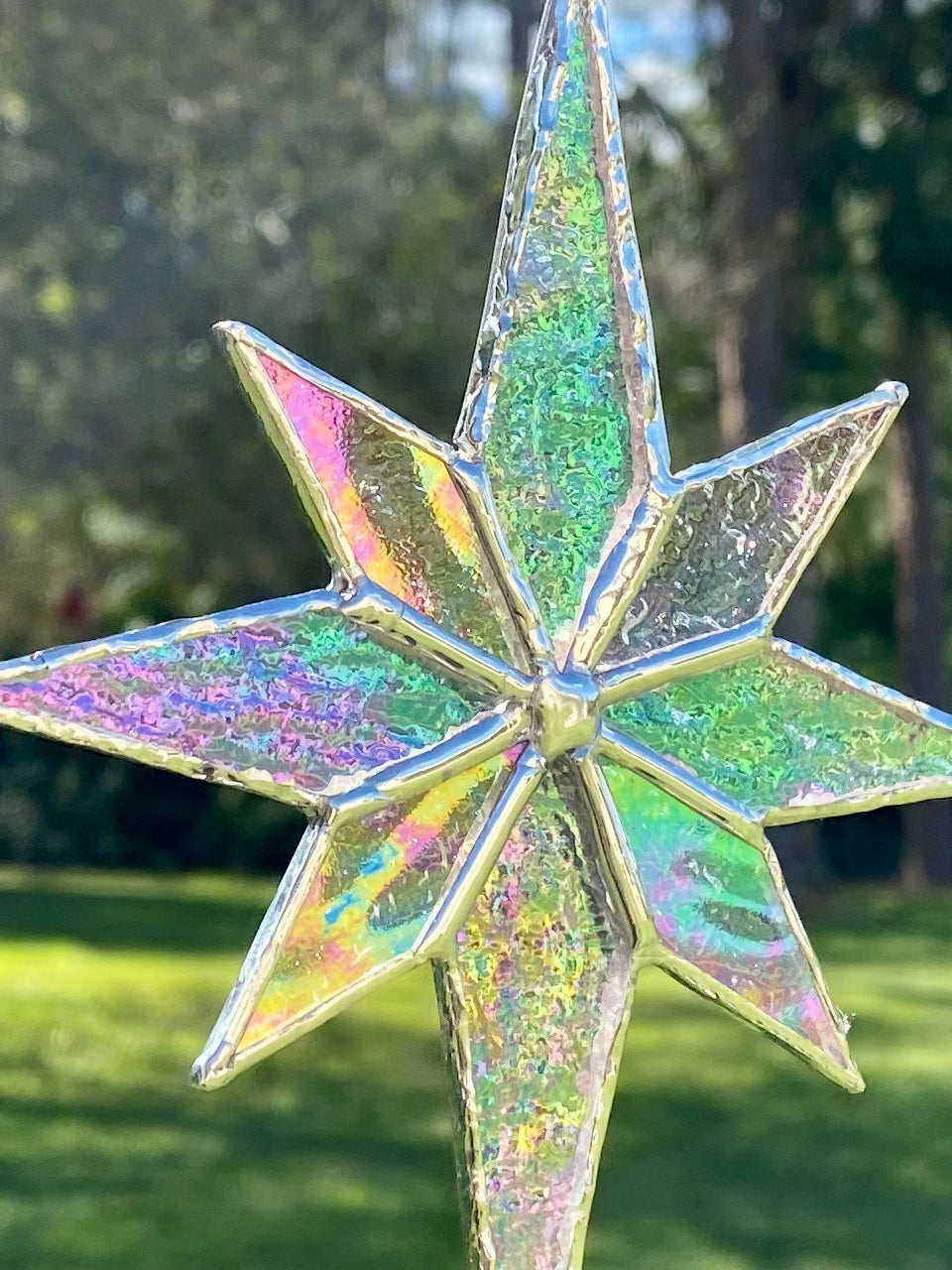 Winter Holiday Ornament- Iridescent Star