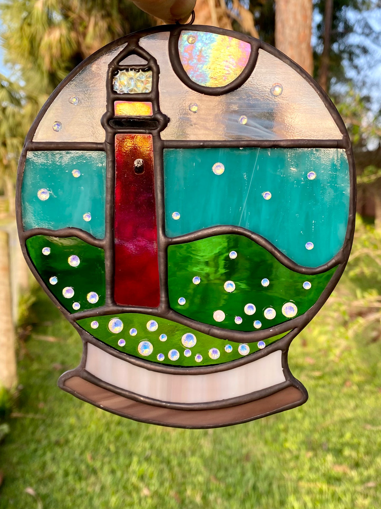 Winter Large Holiday- Jupiter Lighthouse Snowglobe