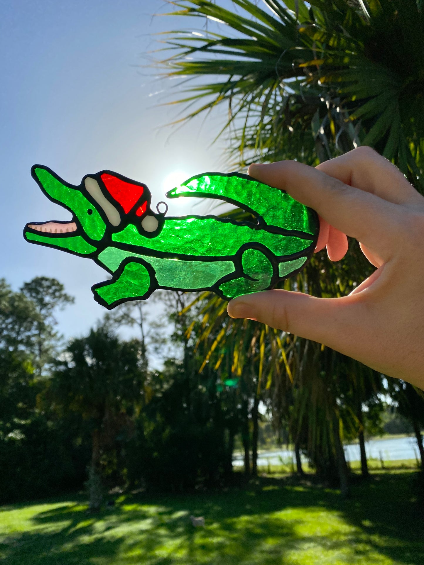 Winter Large Holiday- Merry Alligator