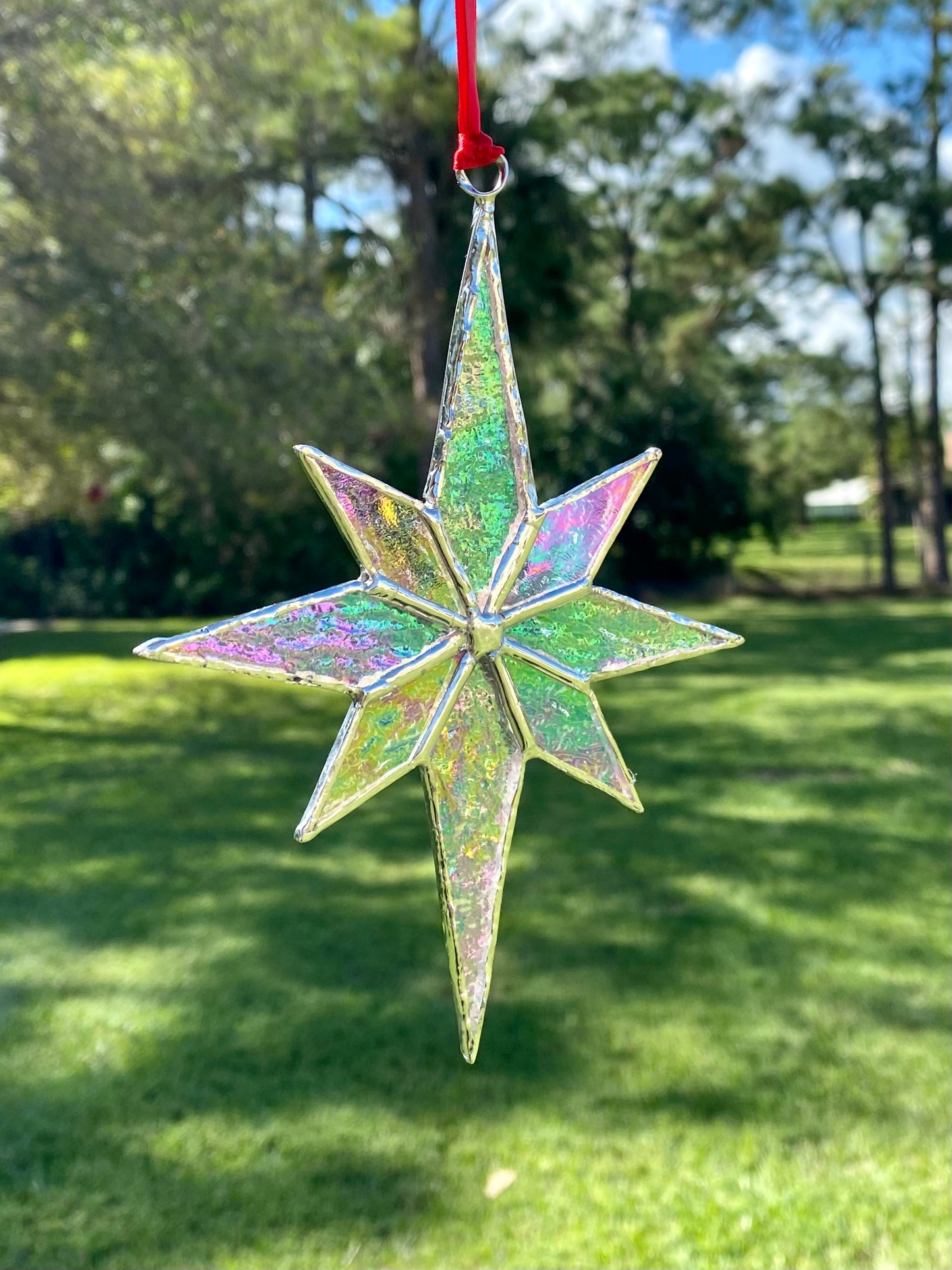 Winter Holiday Ornament- Iridescent Star