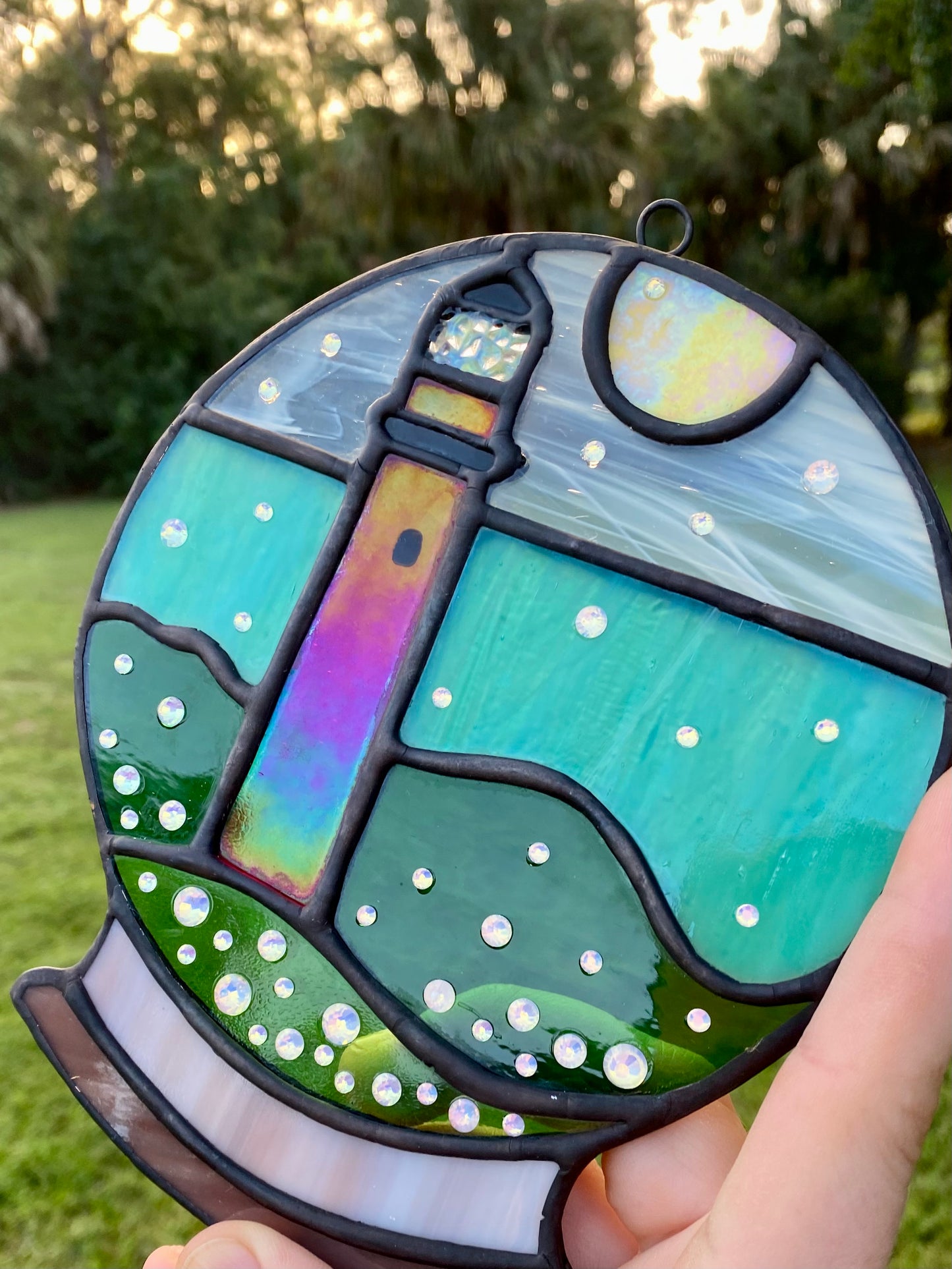 Winter Large Holiday- Jupiter Lighthouse Snowglobe