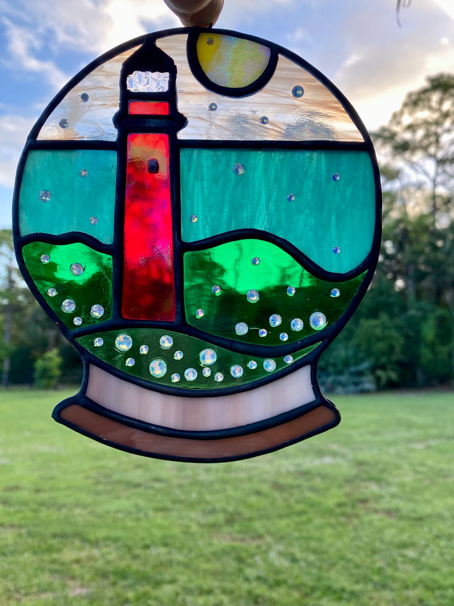 Winter Large Holiday- Jupiter Lighthouse Snowglobe