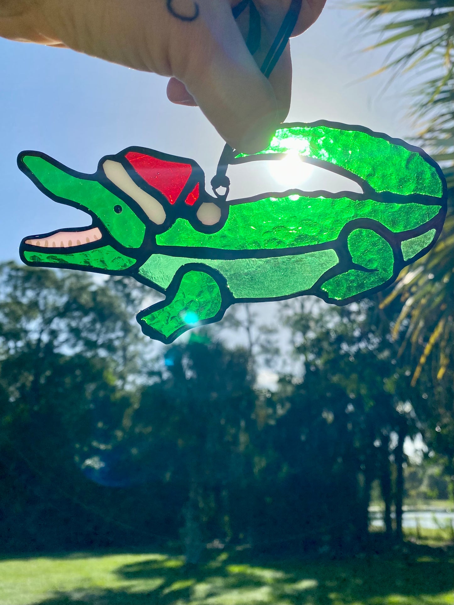 Winter Large Holiday- Merry Alligator