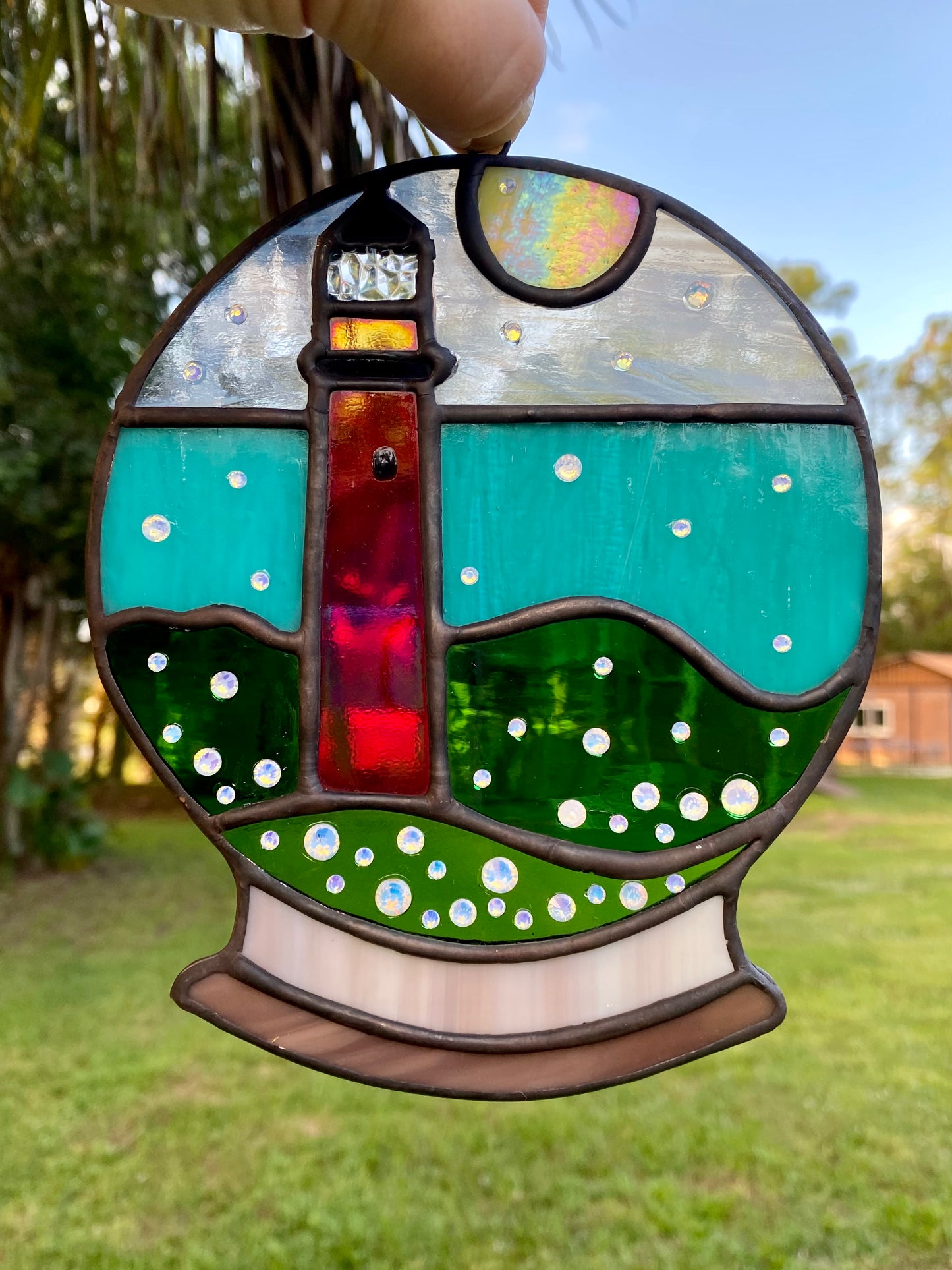 Winter Large Holiday- Jupiter Lighthouse Snowglobe