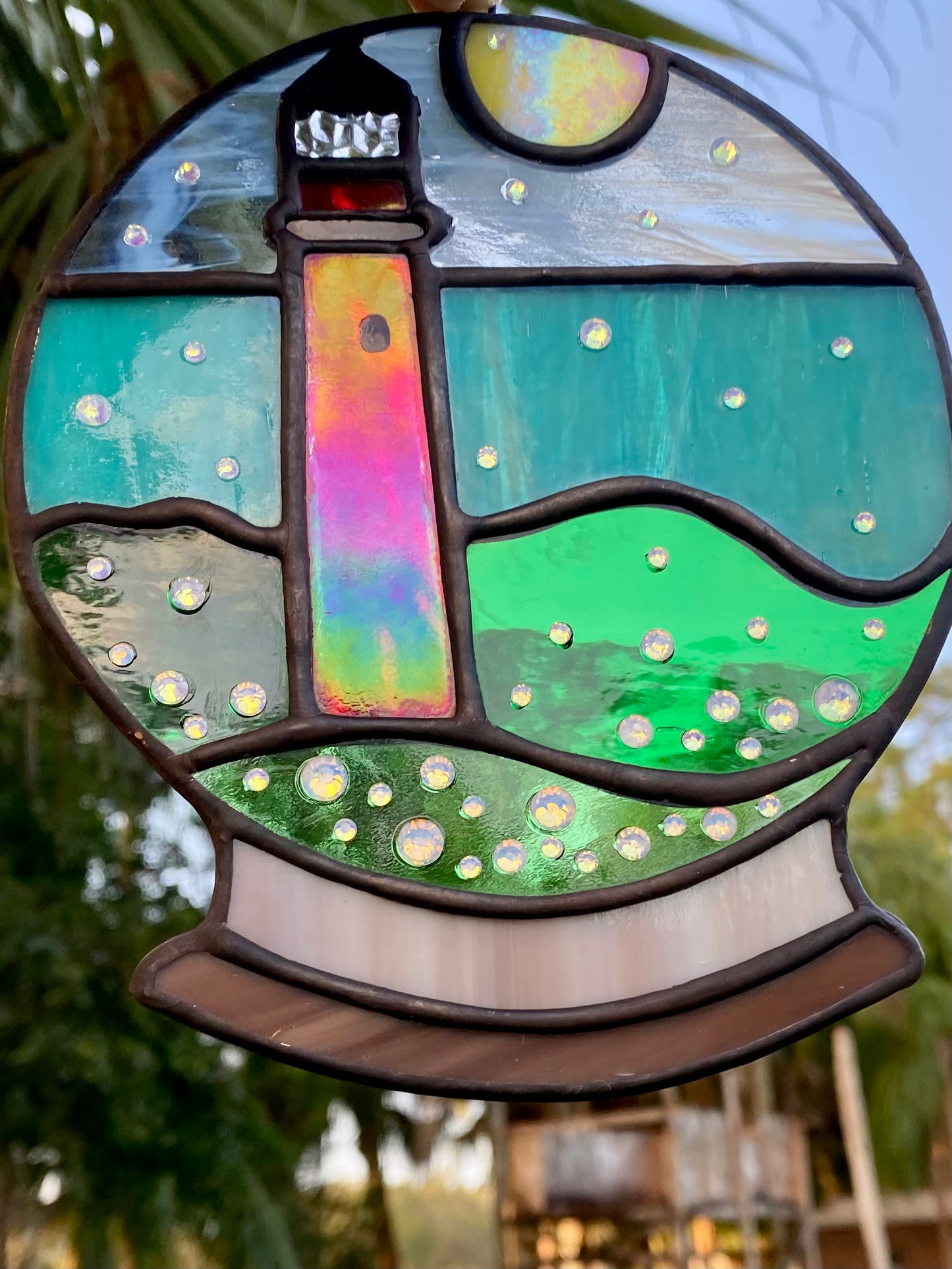 Winter Large Holiday- Jupiter Lighthouse Snowglobe